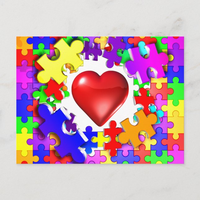 Love Breaks Thru Autism Postcard (Front)