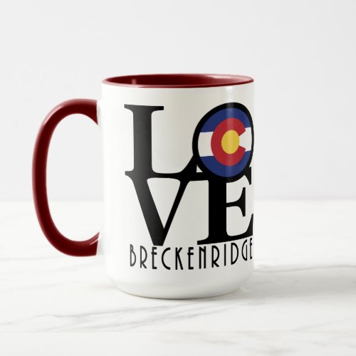 LOVE Breckenridge Colorado Mug