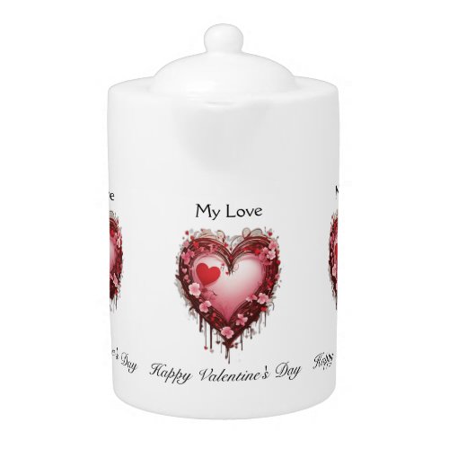 Love Brew Valentines Day Mug Collection Teapot
