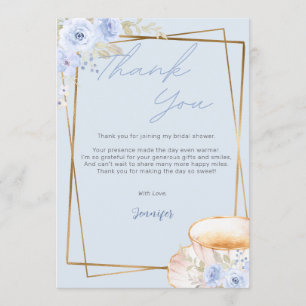 Love Brewing Tea Thank You Bridal Shower Wedding Invitation