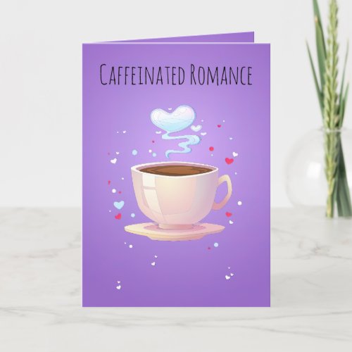 Love Brews Eternal _ Whimsical Valentines Coffee Holiday Card