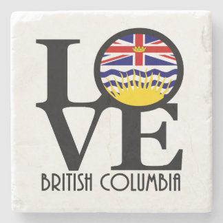 LOVE British Columbia Stone Coaster