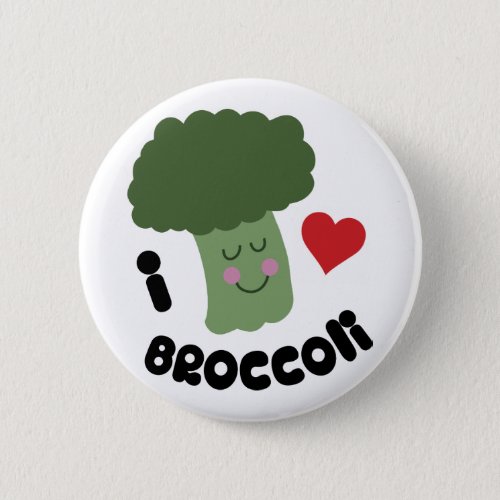 Love Broccoli Button
