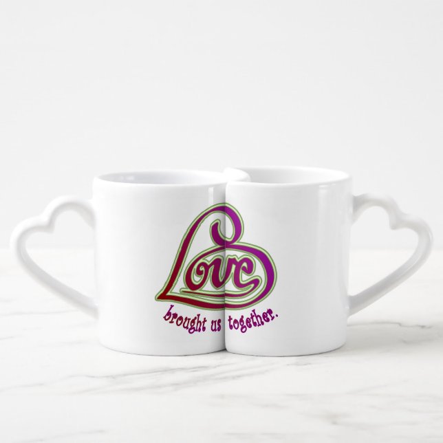 Love Brought Us Together - mug pair (Front Nesting)
