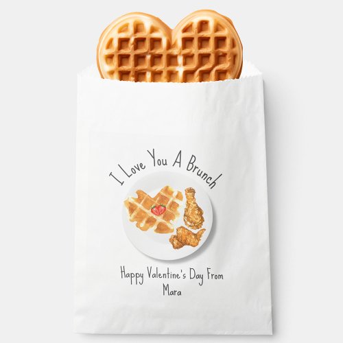 Love Brunch Pun Classroom Valentine  Favor Bag