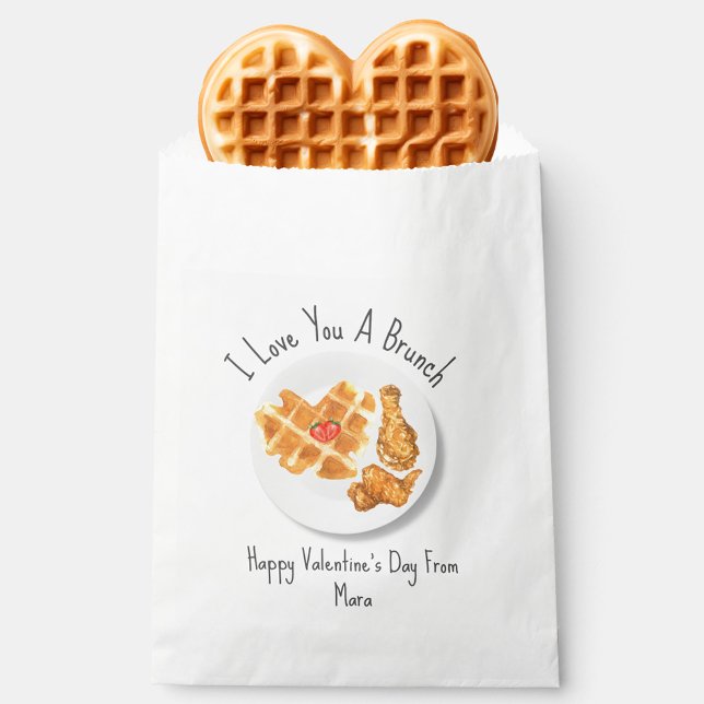 Love Brunch Pun Classroom Valentine  Favor Bag (Creator Uploaded)