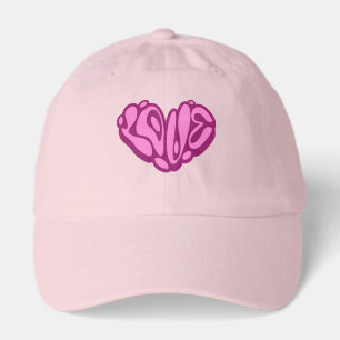 Love Bubble Pink Heart  Hat