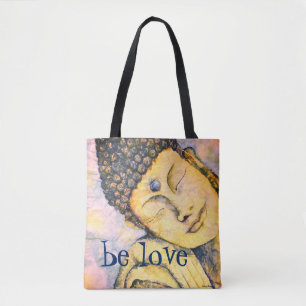 Love Buddha Watercolor Art Tote