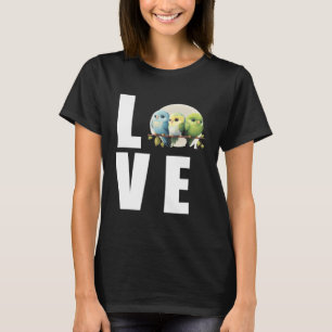 Love Budgie Mom Budgerigar Parakeet Bird 1 T-Shirt