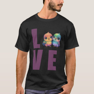 Love Budgie Mom Budgerigar Parakeet Bird 5 T-Shirt