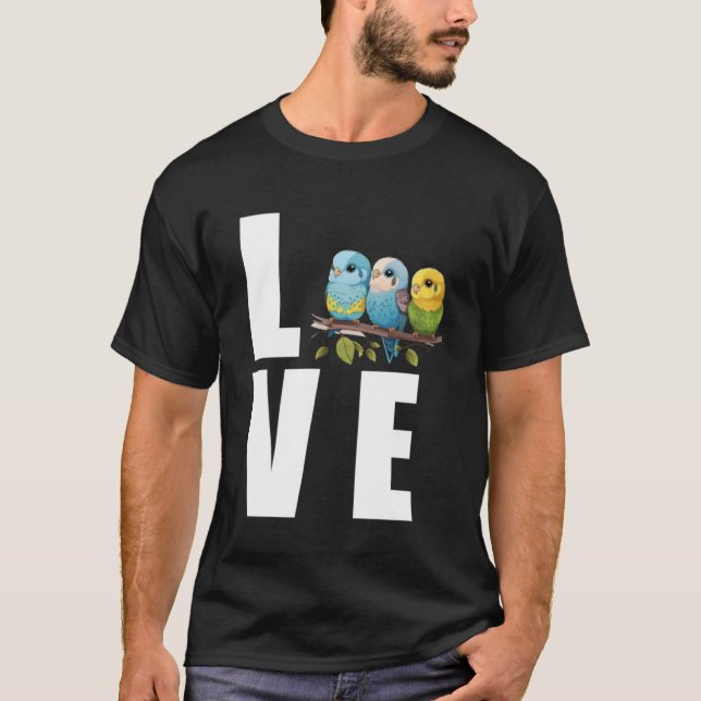 Love Budgie Mom Budgerigar Parakeet Bird Pullover  (Front)