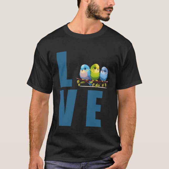 Love Budgie Mom Budgerigar Parakeet Bird Pullover  (Front)