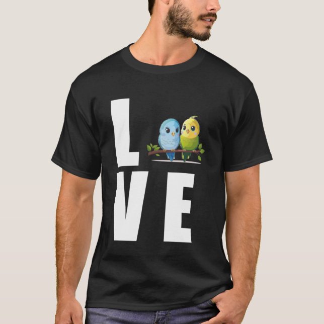 Love Budgie Mom Budgerigar Parakeet Bird Pullover  (Front)