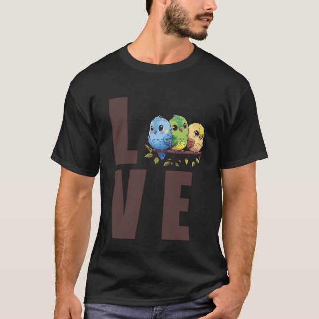 Love Budgie Mom Budgerigar Parakeet Bird Pullover  (Front)