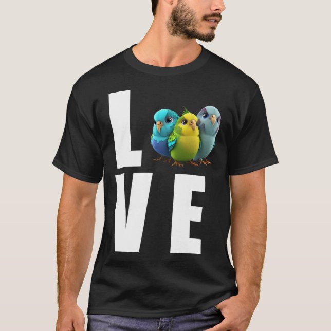 Love Budgie Mom Budgerigar Parakeet Bird Pullover  (Front)