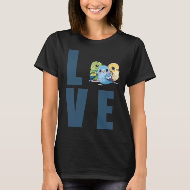 Love Budgie Mom Budgerigar Parakeet Bird Pullover  (Front)