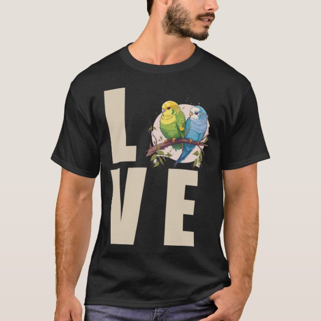 Love Budgie Mom Budgerigar Parakeet Bird Pullover  (Front)