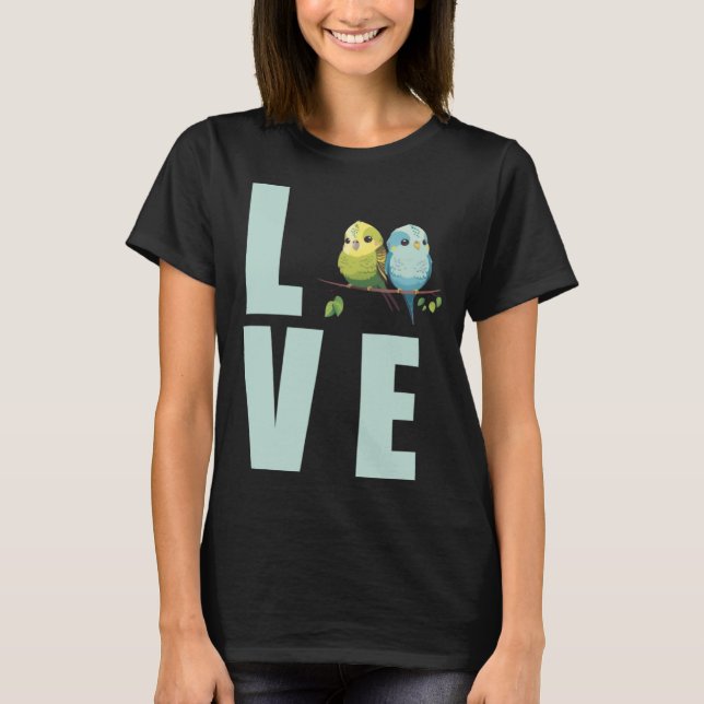 Love Budgie Mom Budgerigar Parakeet Bird Pullover  (Front)