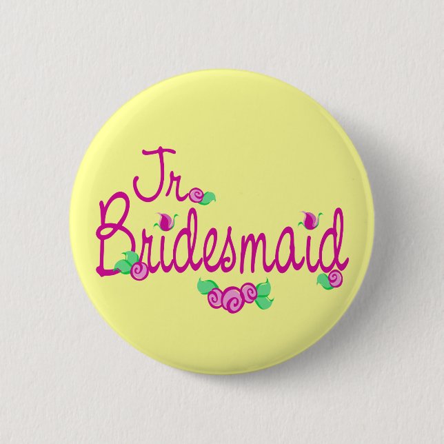 Love Buds/Wedding Pinback Button (Front)