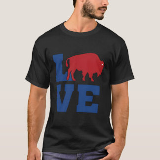 Love Buffalo Vintage Ny Football Sports Gift T-Shirt
