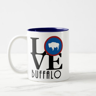 LOVE Buffalo Wyoming 11oz Two-Tone Coffee Mug