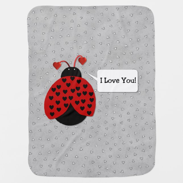 Love Bug Baby Blanket (Front)