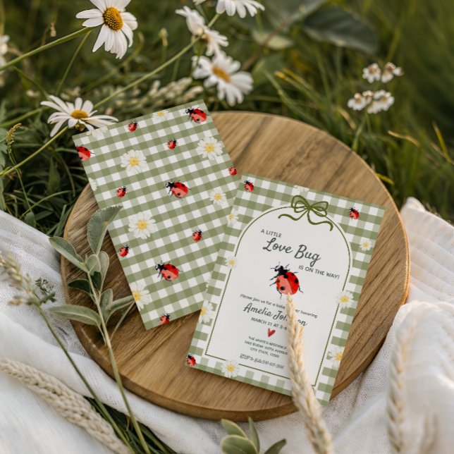 Love  Bug Baby Shower Invitation (Creator Uploaded)