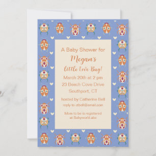 Love Bug Baby Shower Invitation