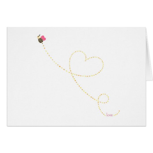 "Love Bug" Bee Cards (Front Horizontal)