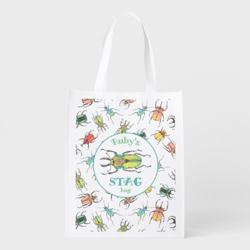 Love Bug Birthday Party Favor Grocery Bag