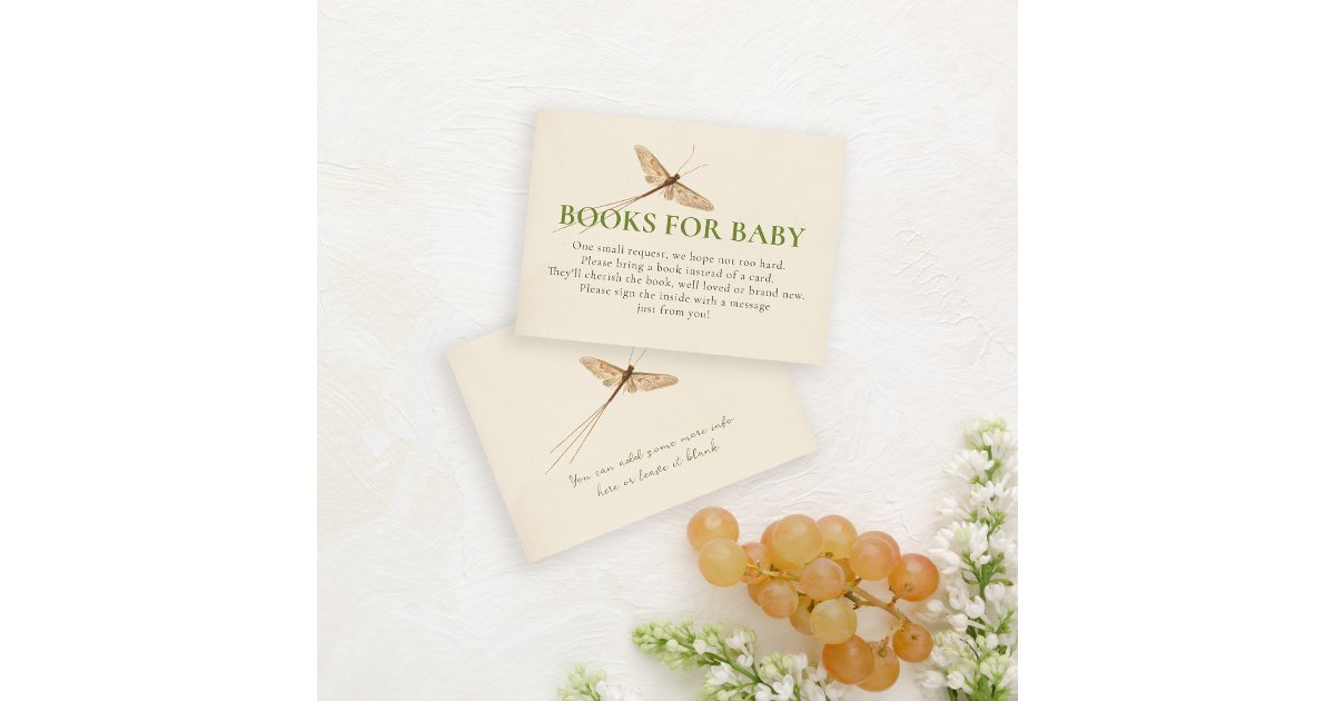 Books For Baby Shower Insert