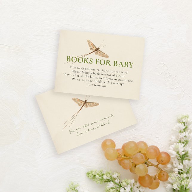 Love Bug Books for Baby Shower Insert Card (Creator Uploaded)