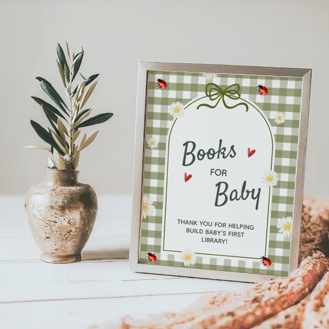 Love Bug Books for Baby Shower Sign (Creator Uploaded)