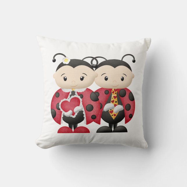 Love Bug Couple 1 - Pillow (Front)
