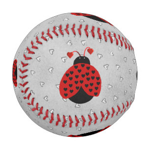Love Bug Custom Name Baseball