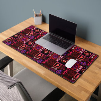 Love Bug & Cute Hearts  Desk Mat