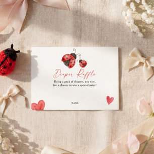 Love Bug Diaper Raffle Enclosure Card