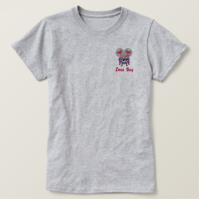 Love Bug Embroidered Shirt (Design Front)