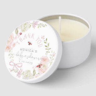 Love Bug Floral bugs Baby Shower Mini Candle Favors