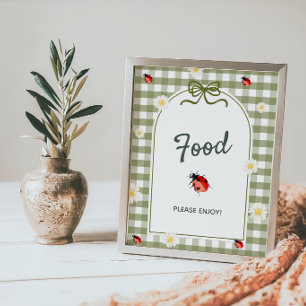 Love Bug Food Table Baby Shower Sign
