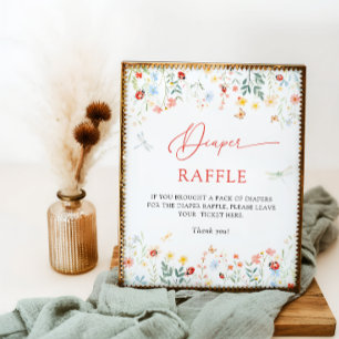 Love Bug Garden Wildflower Diaper Raffle Poster
