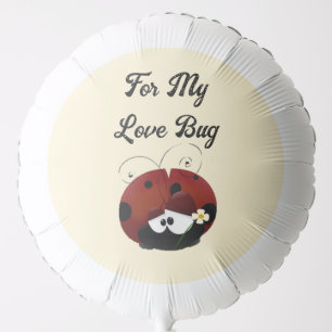 Love Bug Ladybug, Cute Cartoon Valentine’s Day Balloon