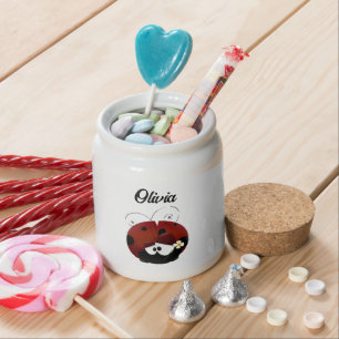 Love Bug Ladybug, Cute Cartoon Valentine’s Day Candy Jar