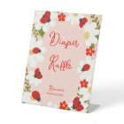 Love bug ladybug daisies baby shower diaper raffle