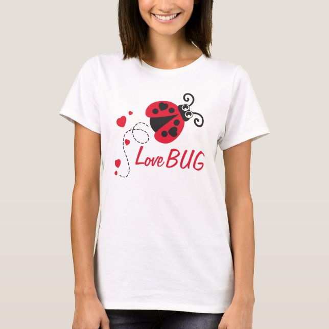 Love bug ladybug red t-shirt (Front)