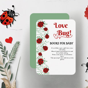 Love Bug Minimalist Baby Shower Enclosure Card