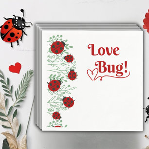 Love Bug Minimalist Baby Shower Napkins