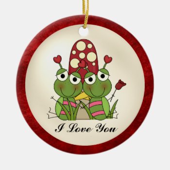 Love Bug Ornament by doodlesfunornaments at Zazzle