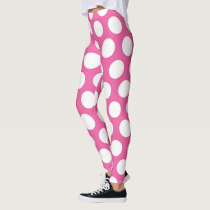 Love Bug Pink Jumbo Polka Dot Leggings