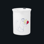 Love Bug Pitcher<br><div class="desc">Love Bug Doodle on a Milk Jug</div>